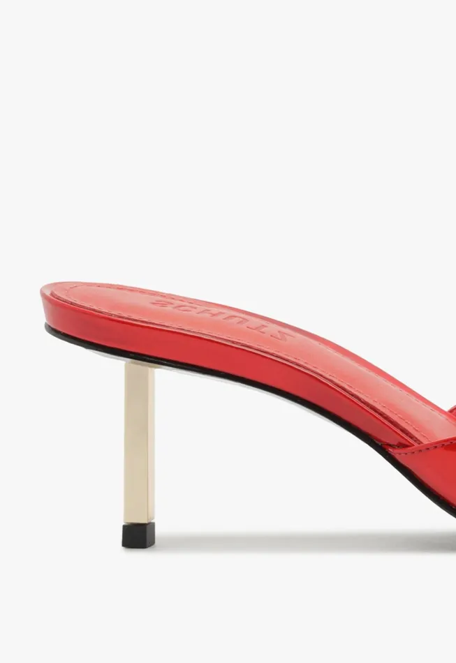 Dethalia Pin Sandal Red Women Schutz Shoes Mules