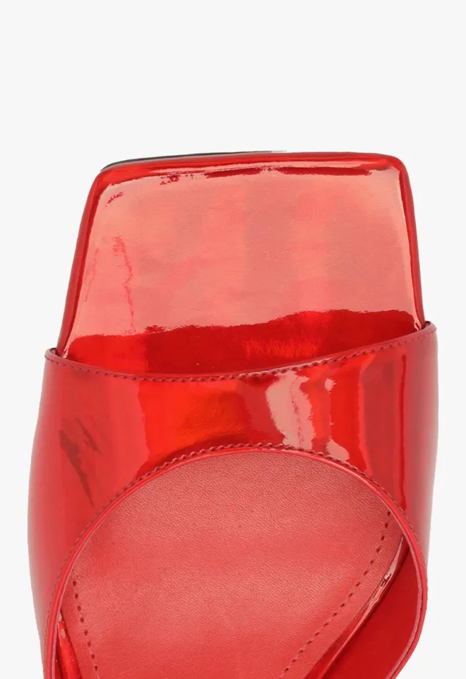 Dethalia Pin Sandal Red Women Schutz Shoes Mules