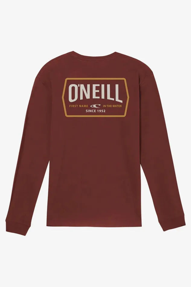 DITHER STANDARD FIT LONG SLEEVE TEE Burgundy Men O039NEILL Clothing
