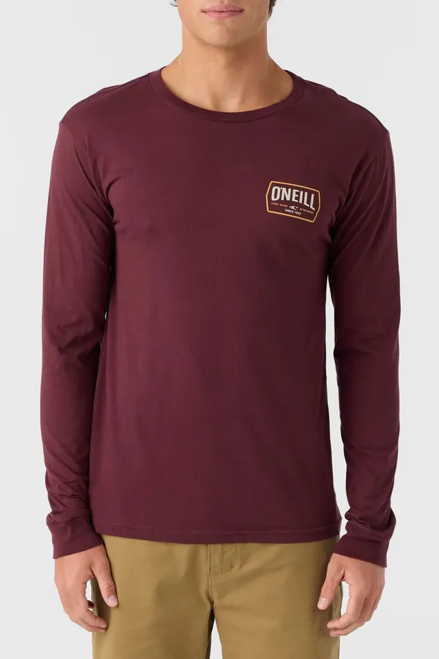 DITHER STANDARD FIT LONG SLEEVE TEE Burgundy Men O039NEILL Clothing
