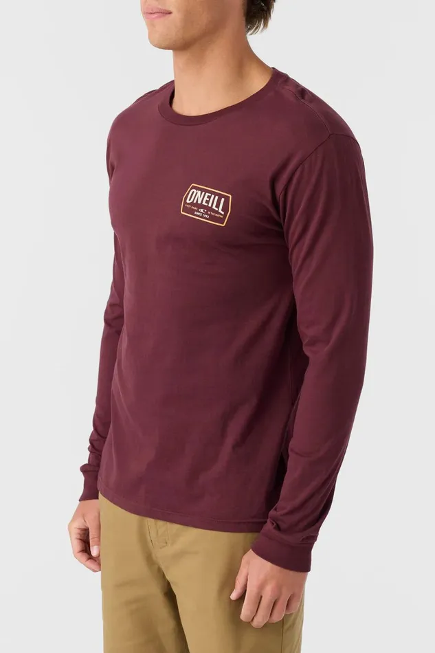 DITHER STANDARD FIT LONG SLEEVE TEE Burgundy Men O039NEILL Clothing