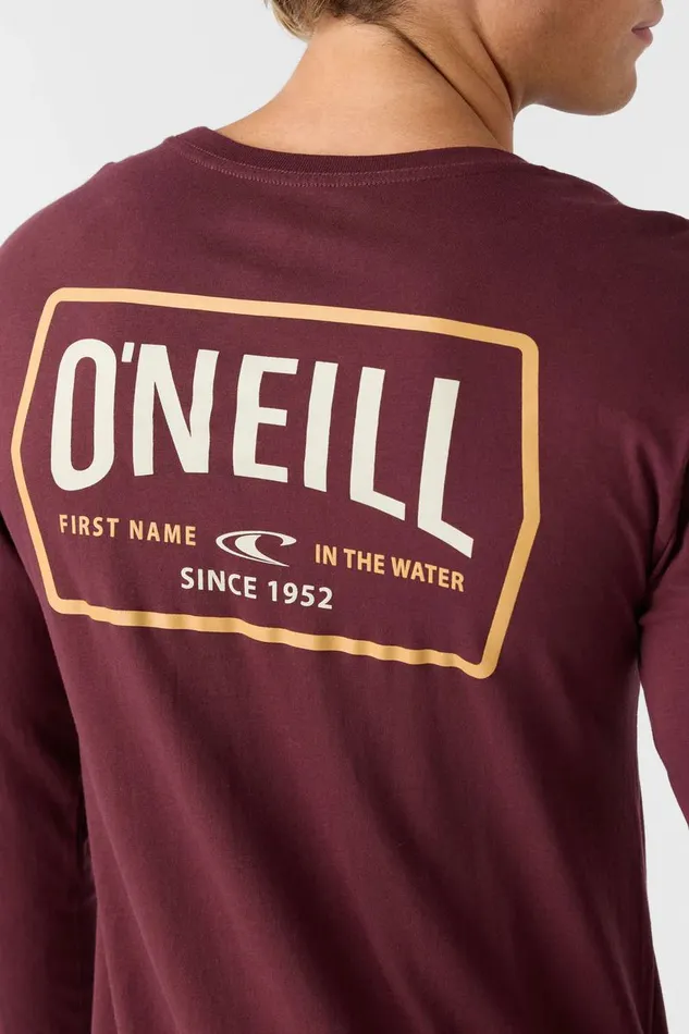 DITHER STANDARD FIT LONG SLEEVE TEE Burgundy Men O039NEILL Clothing
