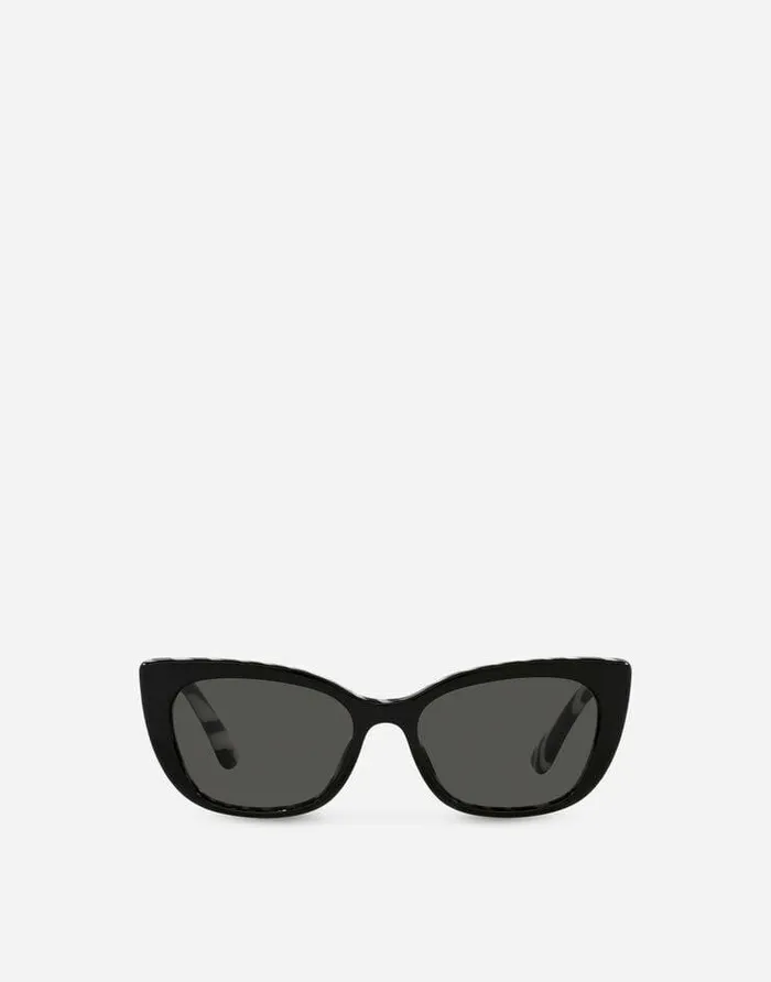 Dolce and Gabbana Accessories Children Mini Me Sunglasses Black With Zebra Print Dolce and Gabbana Accessories Children Mini Me Sunglasses Black With Zebra Print
