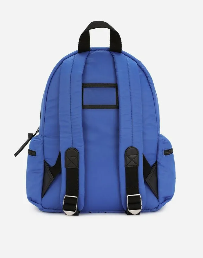 Dolce and Gabbana Accessories Children Nylon Backpack With DG Logo Print Multicolor Dolce and Gabbana Accessories Children Nylon Backpack With DG Logo Print Multicolor