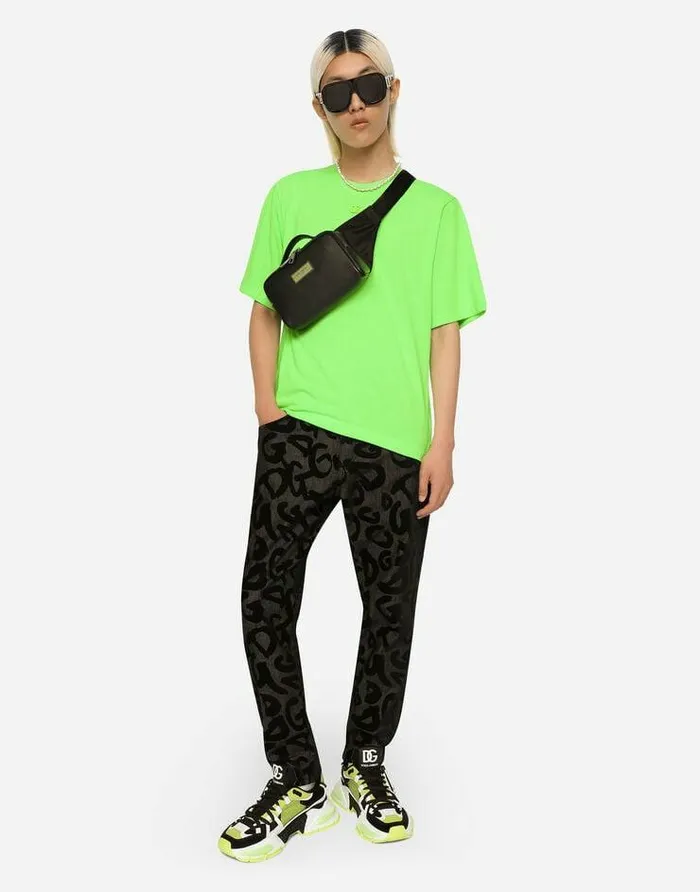 Dolce and Gabbana Backpacks And Fanny Packs Men Grainy Calfskin Belt Bag Black Dolce and Gabbana Backpacks And Fanny Packs Men Grainy Calfskin Belt Bag Black