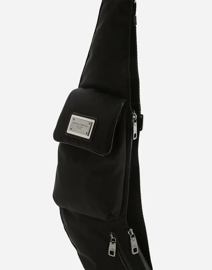 Dolce and Gabbana Backpacks And Fanny Packs Men Nylon Belt Bag Black Dolce and Gabbana Backpacks And Fanny Packs Men Nylon Belt Bag Black