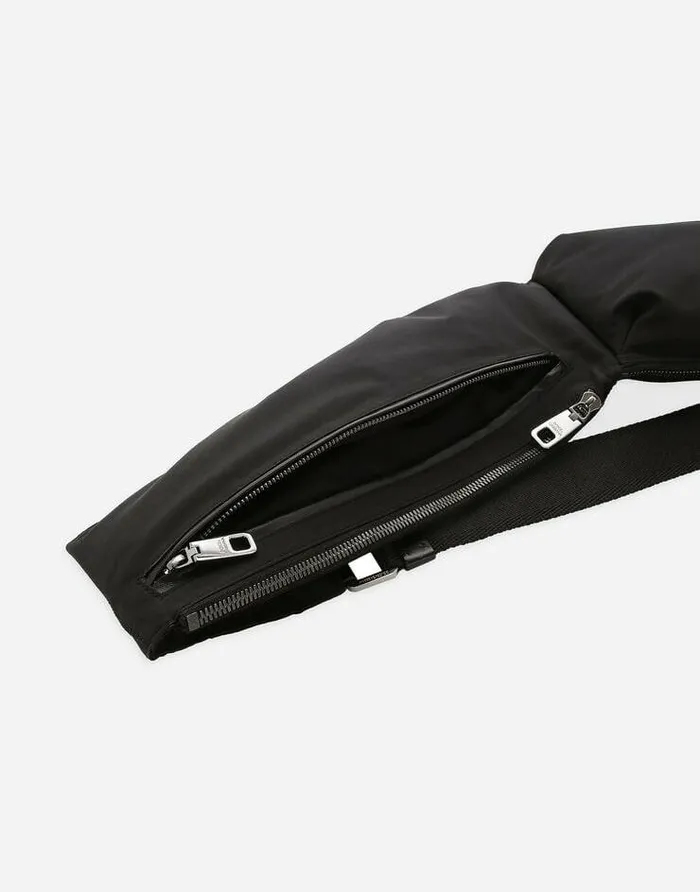 Dolce and Gabbana Backpacks And Fanny Packs Men Nylon Belt Bag Black Dolce and Gabbana Backpacks And Fanny Packs Men Nylon Belt Bag Black