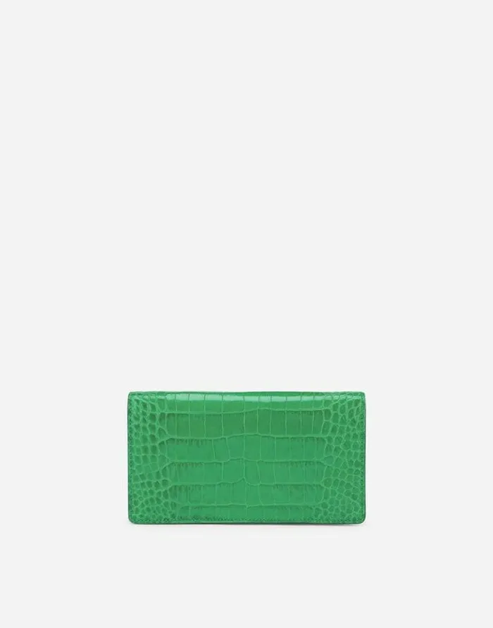 Dolce and Gabbana Clutches Mini And Micro Bags Women Phone Bag With Branded Maxiplate Green Dolce and Gabbana Clutches Mini And Micro Bags Women Phone Bag With Branded Maxiplate Green