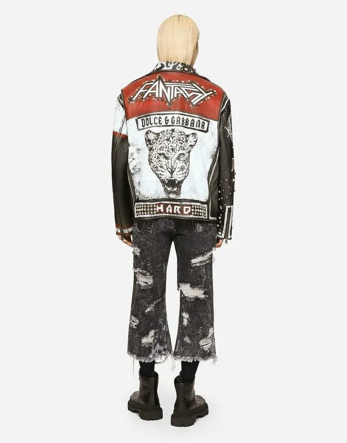 Dolce and Gabbana Coats And Jackets Men Printed Bullskin Jacket Multicolor Dolce and Gabbana Coats And Jackets Men Printed Bullskin Jacket Multicolor