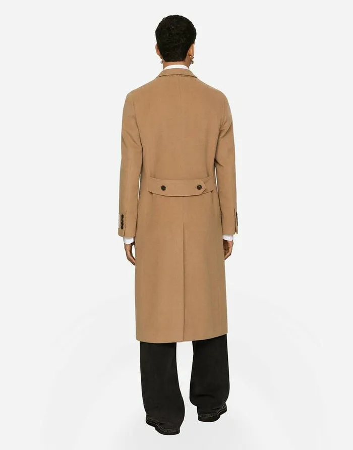 Dolce and Gabbana Coats And Jackets Men Singlebreasted Camel Wool Coat Pale Pink Dolce and Gabbana Coats And Jackets Men Singlebreasted Camel Wool Coat Pale Pink