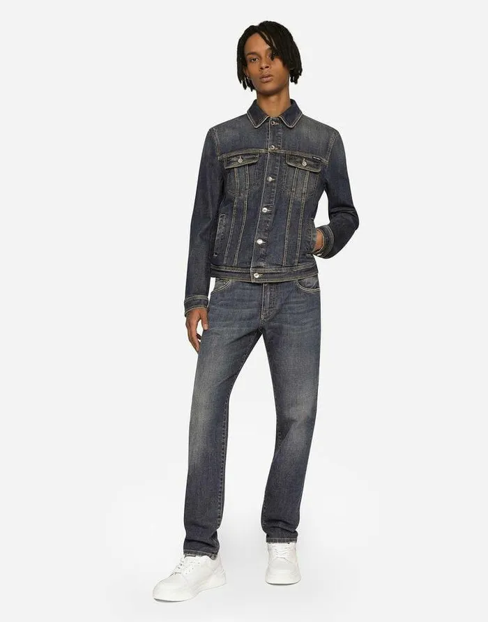 Dolce and Gabbana Denim Men Blue Wash Slimfit Stretch Jeans Blue Dolce and Gabbana Denim Men Blue Wash Slimfit Stretch Jeans Blue