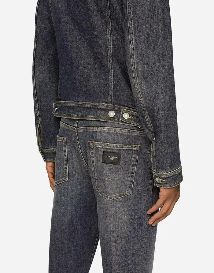 Dolce and Gabbana Denim Men Blue Wash Slimfit Stretch Jeans Blue Dolce and Gabbana Denim Men Blue Wash Slimfit Stretch Jeans Blue