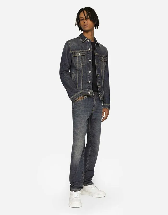 Dolce and Gabbana Denim Men Blue Wash Slimfit Stretch Jeans Blue Dolce and Gabbana Denim Men Blue Wash Slimfit Stretch Jeans Blue