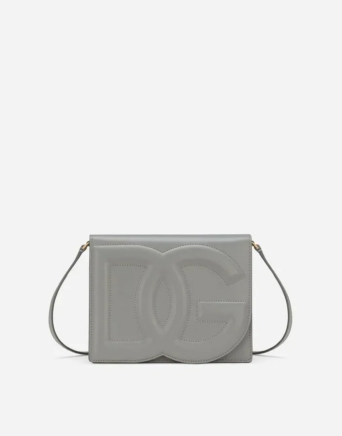 Dolce and Gabbana DG Logo Bag Women DG Logo Crossbody Bag Grey