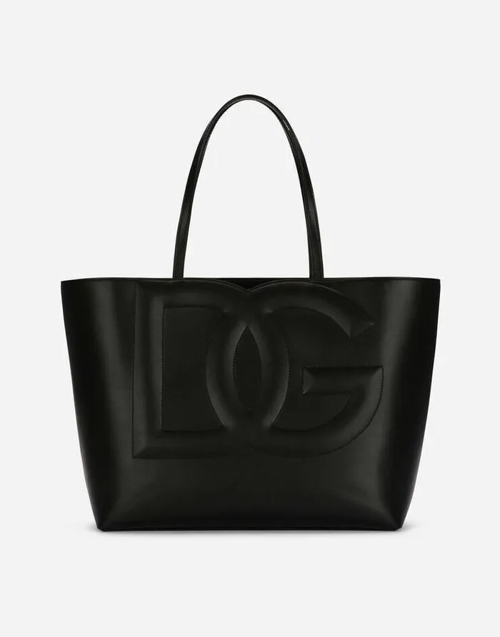 Dolce and Gabbana DG Logo Bag Women Medium Calfskin DG Logo Bag Shopper Black Dolce and Gabbana DG Logo Bag Women Medium Calfskin DG Logo Bag Shopper Black