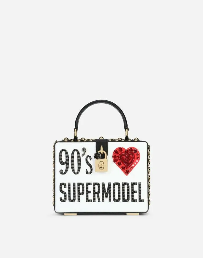 Dolce and Gabbana Handbags Women Calfskin Dolce Box Bag With 03990s Print Multicolor Dolce and Gabbana Handbags Women Calfskin Dolce Box Bag With 03990s Print Multicolor