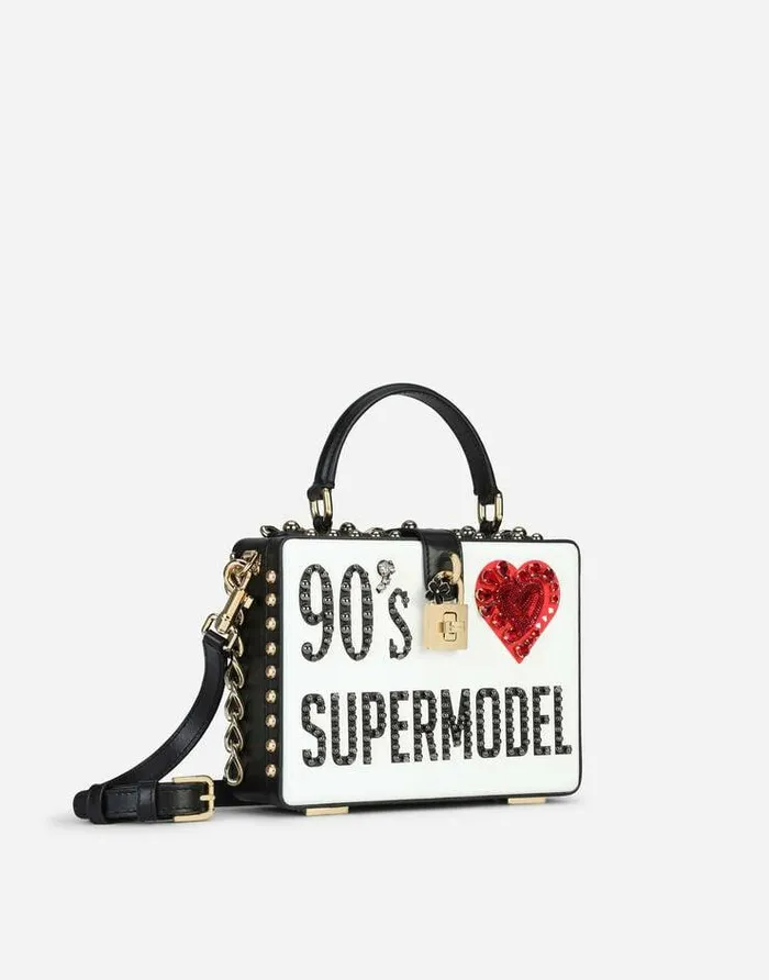 Dolce and Gabbana Handbags Women Calfskin Dolce Box Bag With 03990s Print Multicolor Dolce and Gabbana Handbags Women Calfskin Dolce Box Bag With 03990s Print Multicolor