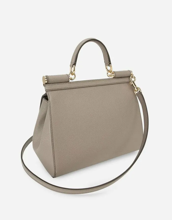 Dolce and Gabbana Handbags Women Large Sicily Handbag Grey Dolce and Gabbana Handbags Women Large Sicily Handbag Grey