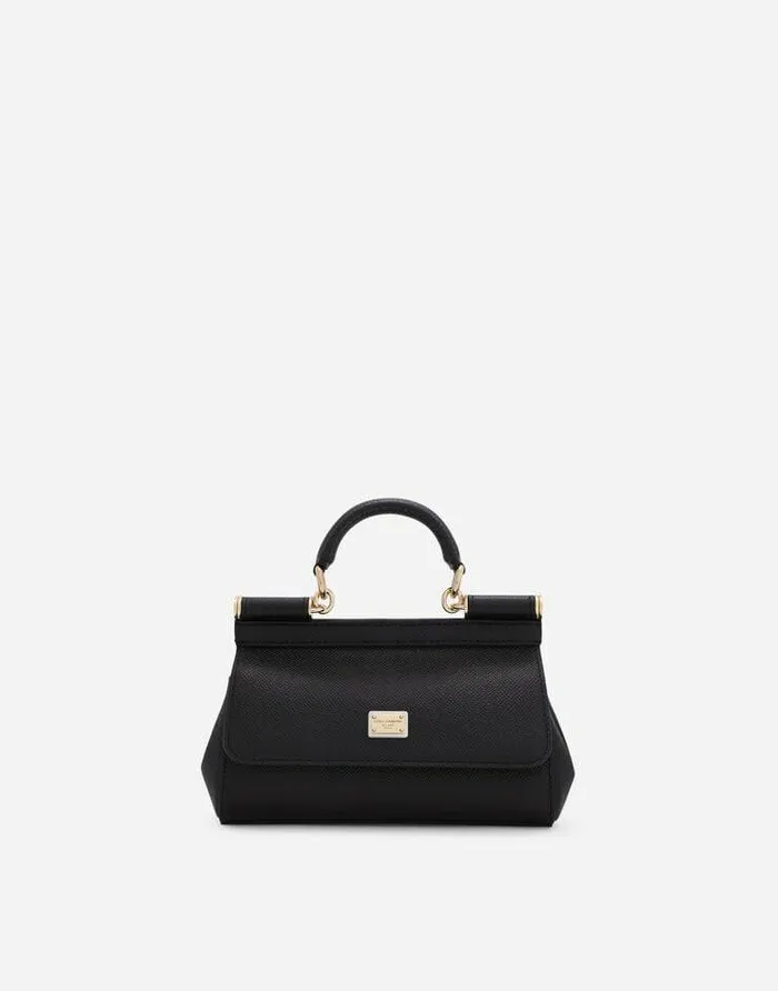 Dolce and Gabbana Handbags Women Small Sicily Handbag Black
