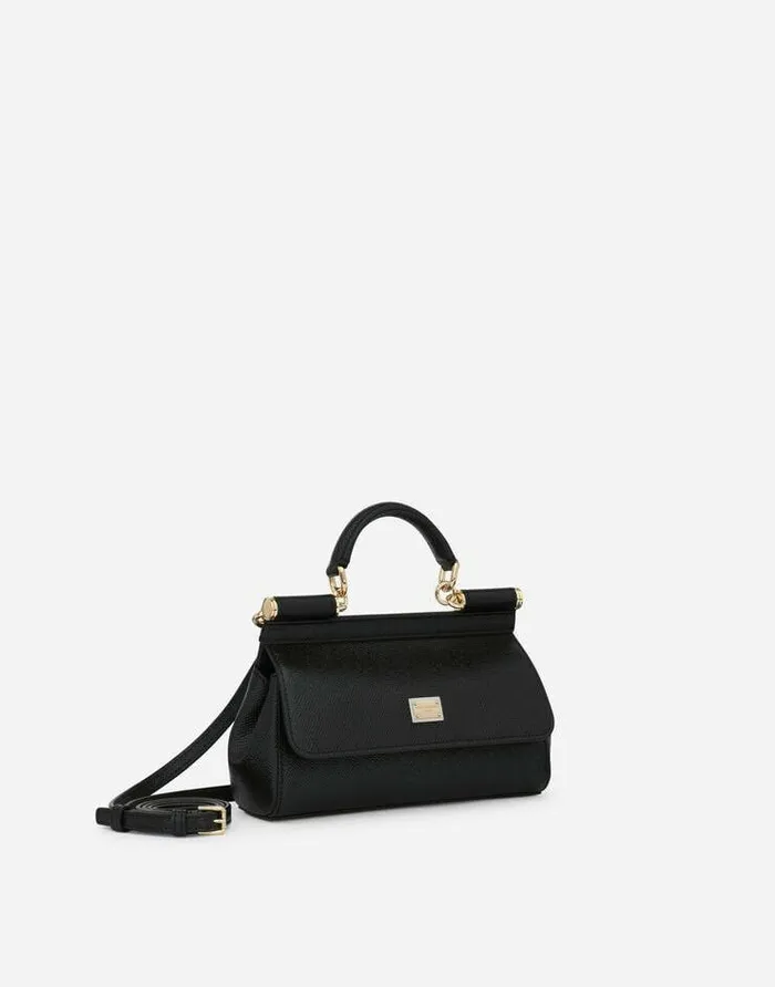 Dolce and Gabbana Handbags Women Small Sicily Handbag Black Dolce and Gabbana Handbags Women Small Sicily Handbag Black