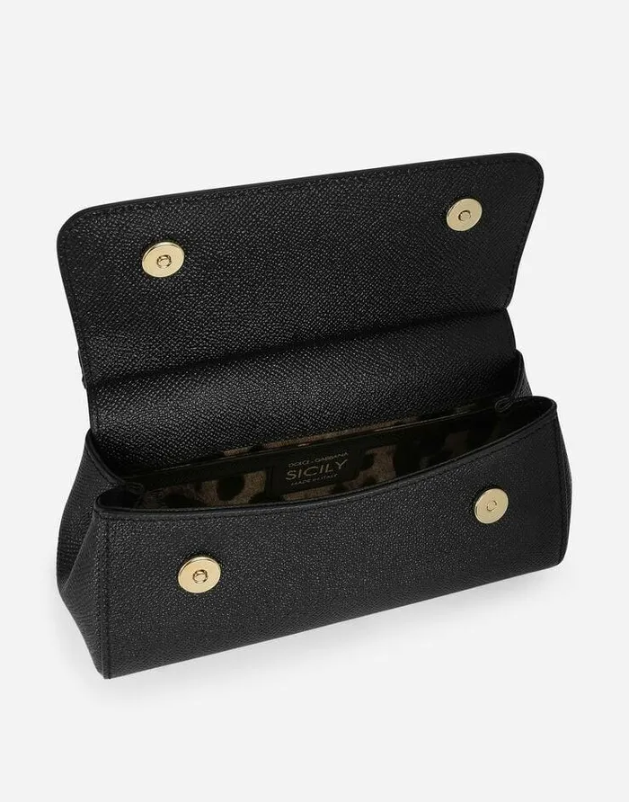 Dolce and Gabbana Handbags Women Small Sicily Handbag Black Dolce and Gabbana Handbags Women Small Sicily Handbag Black