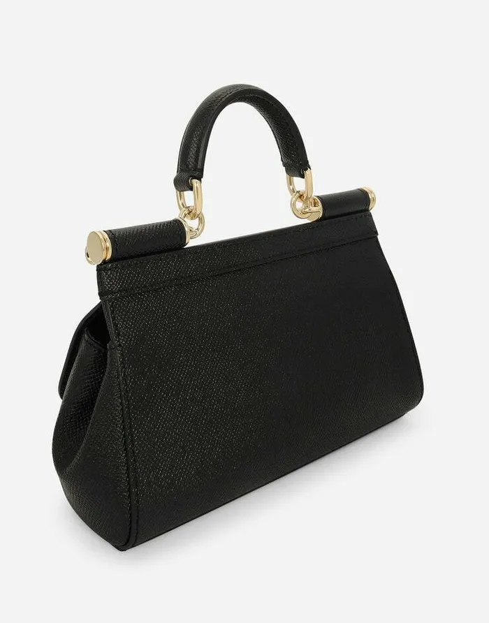 Dolce and Gabbana Handbags Women Small Sicily Handbag Black Dolce and Gabbana Handbags Women Small Sicily Handbag Black