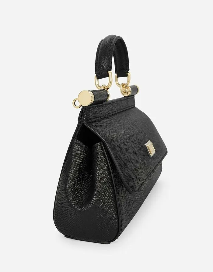 Dolce and Gabbana Handbags Women Small Sicily Handbag Black Dolce and Gabbana Handbags Women Small Sicily Handbag Black