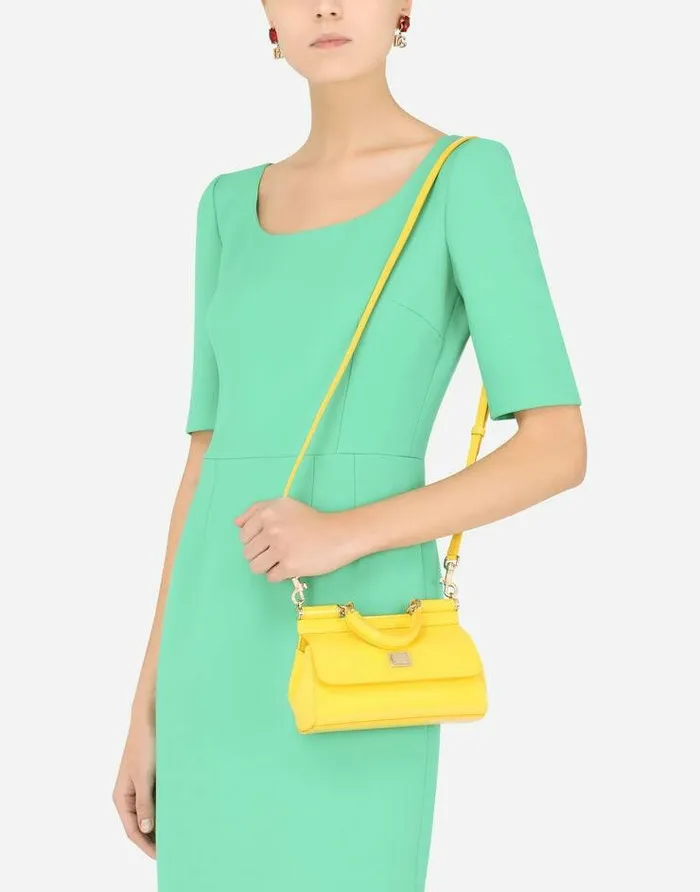 Dolce and Gabbana Handbags Women Small Sicily Handbag Yellow Dolce and Gabbana Handbags Women Small Sicily Handbag Yellow