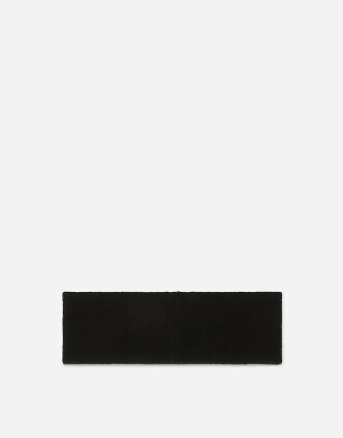 Dolce and Gabbana Hats And Gloves Men Cashmere Jacquard Headband With DG Logo Multicolor Dolce and Gabbana Hats And Gloves Men Cashmere Jacquard Headband With DG Logo Multicolor