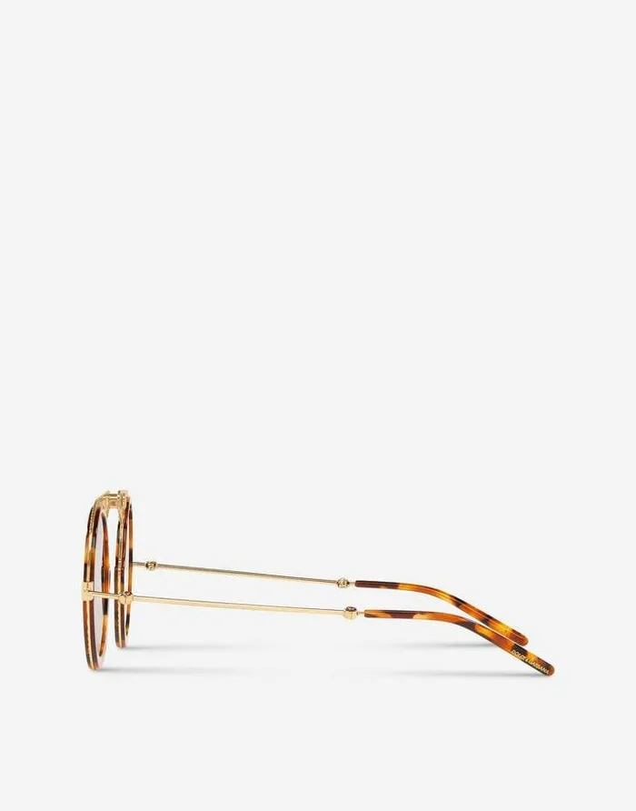 Dolce and Gabbana Icons Men Dg Fatto A Mano Sunglasses Gold And Havana Dolce and Gabbana Icons Men Dg Fatto A Mano Sunglasses Gold And Havana