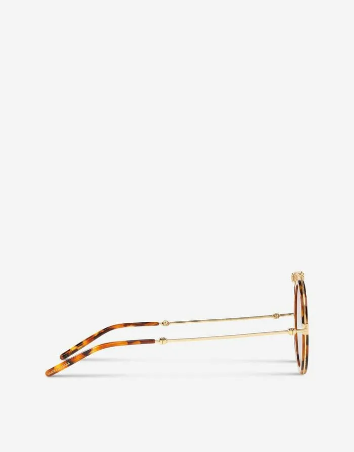 Dolce and Gabbana Icons Men Dg Fatto A Mano Sunglasses Gold And Havana Dolce and Gabbana Icons Men Dg Fatto A Mano Sunglasses Gold And Havana
