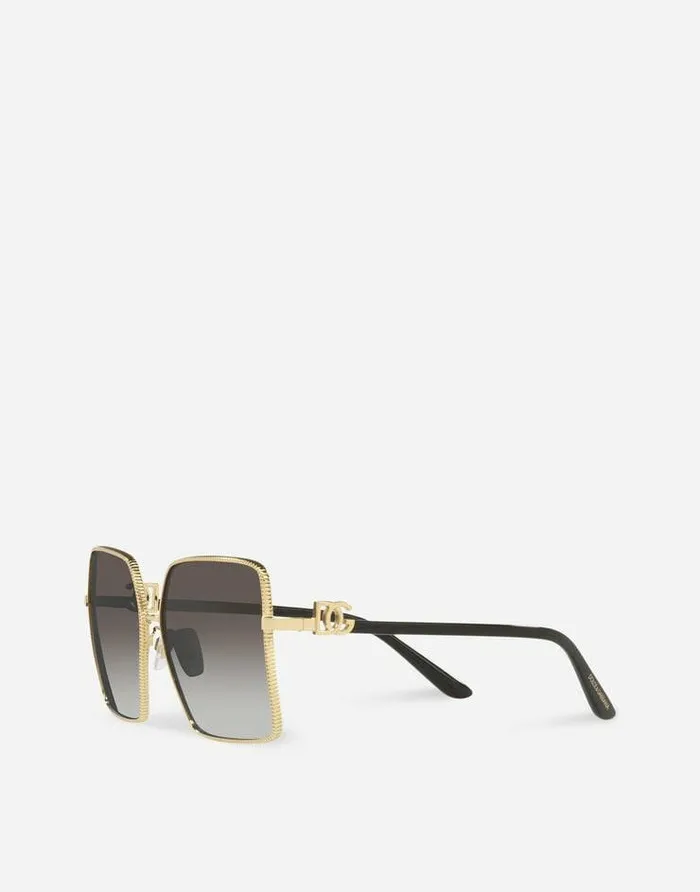 Dolce and Gabbana Icons Women Gros Grain Sunglasses Gold Dolce and Gabbana Icons Women Gros Grain Sunglasses Gold