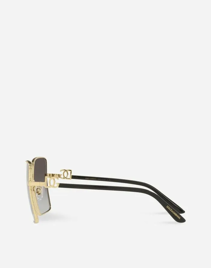 Dolce and Gabbana Icons Women Gros Grain Sunglasses Gold Dolce and Gabbana Icons Women Gros Grain Sunglasses Gold