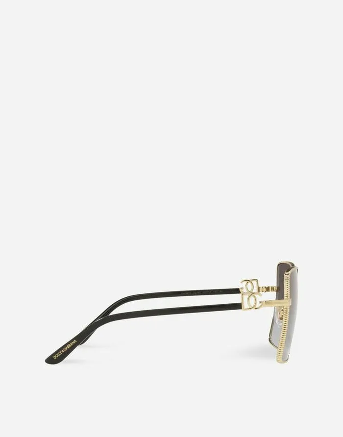 Dolce and Gabbana Icons Women Gros Grain Sunglasses Gold Dolce and Gabbana Icons Women Gros Grain Sunglasses Gold
