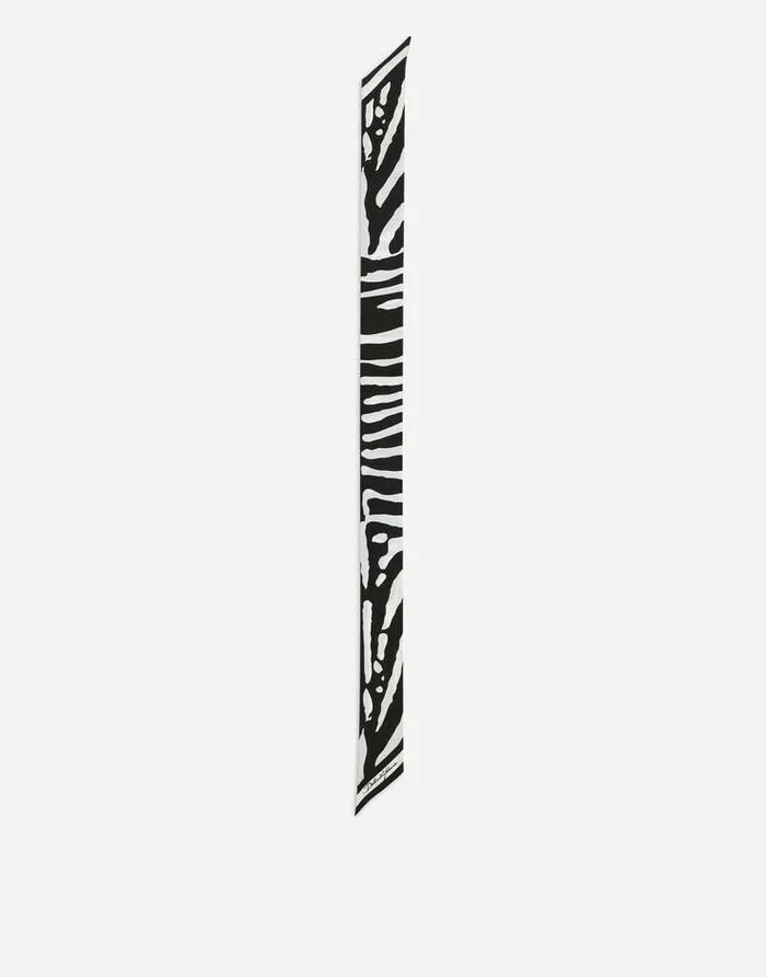 Dolce and Gabbana Scarves And Silks Women Zebraprint Twill Headscarf Multicolor Dolce and Gabbana Scarves And Silks Women Zebraprint Twill Headscarf Multicolor