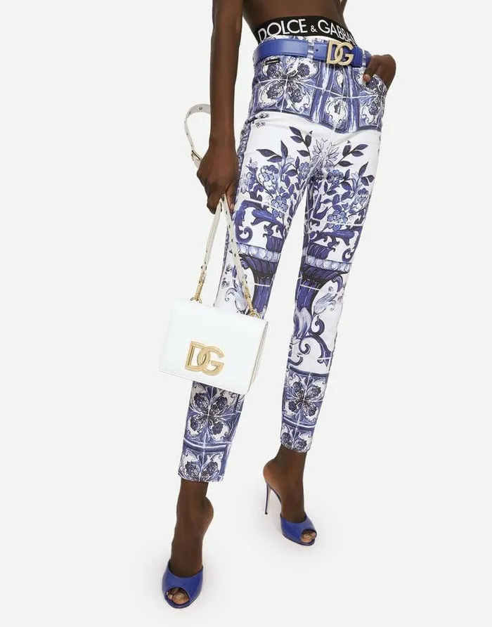 Dolce and Gabbana Shoulder And Crossbody Bags Women Calfskin Crossbody 35 Bag White Dolce and Gabbana Shoulder And Crossbody Bags Women Calfskin Crossbody 35 Bag White
