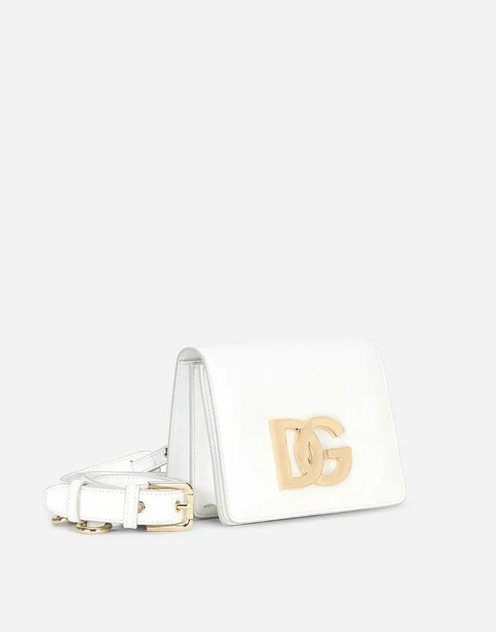 Dolce and Gabbana Shoulder And Crossbody Bags Women Calfskin Crossbody 35 Bag White Dolce and Gabbana Shoulder And Crossbody Bags Women Calfskin Crossbody 35 Bag White