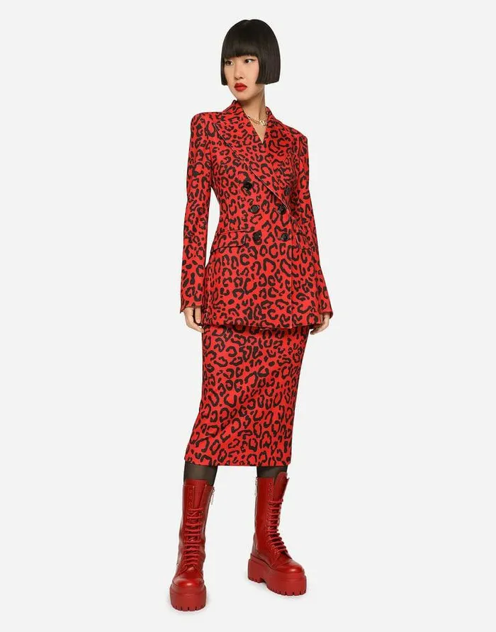Dolce and Gabbana Skirts Women Runresistant Jersey Skirt With Leopard Print Multicolor Dolce and Gabbana Skirts Women Runresistant Jersey Skirt With Leopard Print Multicolor