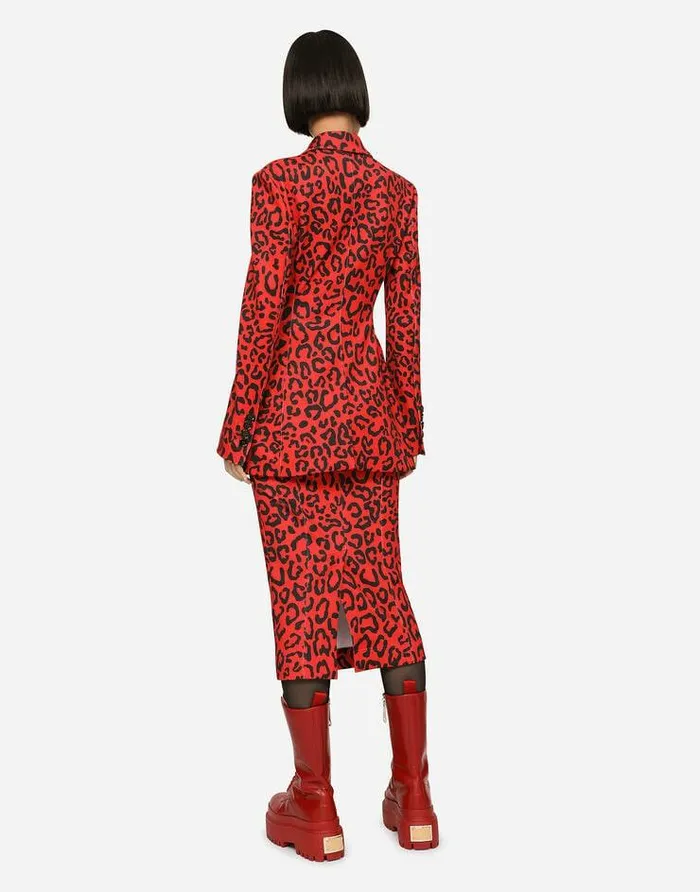 Dolce and Gabbana Skirts Women Runresistant Jersey Skirt With Leopard Print Multicolor Dolce and Gabbana Skirts Women Runresistant Jersey Skirt With Leopard Print Multicolor