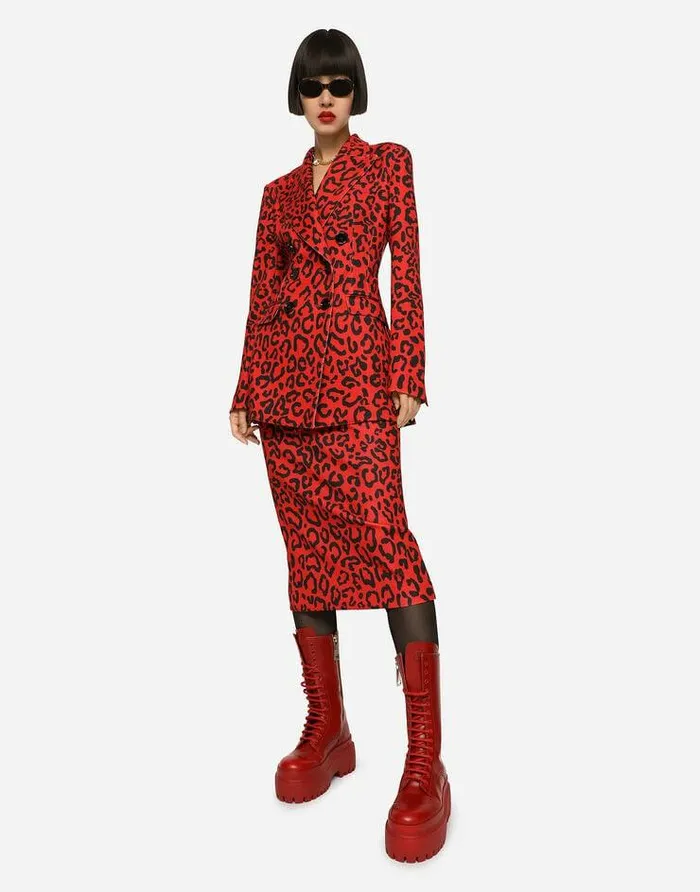 Dolce and Gabbana Skirts Women Runresistant Jersey Skirt With Leopard Print Multicolor Dolce and Gabbana Skirts Women Runresistant Jersey Skirt With Leopard Print Multicolor