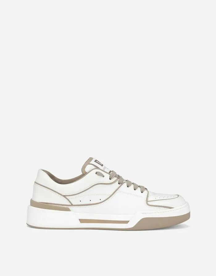 Dolce and Gabbana Sneakers Men Calfskin New Roma Sneakers White