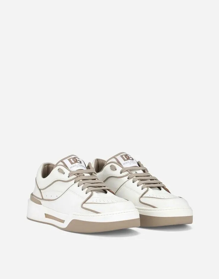 Dolce and Gabbana Sneakers Men Calfskin New Roma Sneakers White Dolce and Gabbana Sneakers Men Calfskin New Roma Sneakers White
