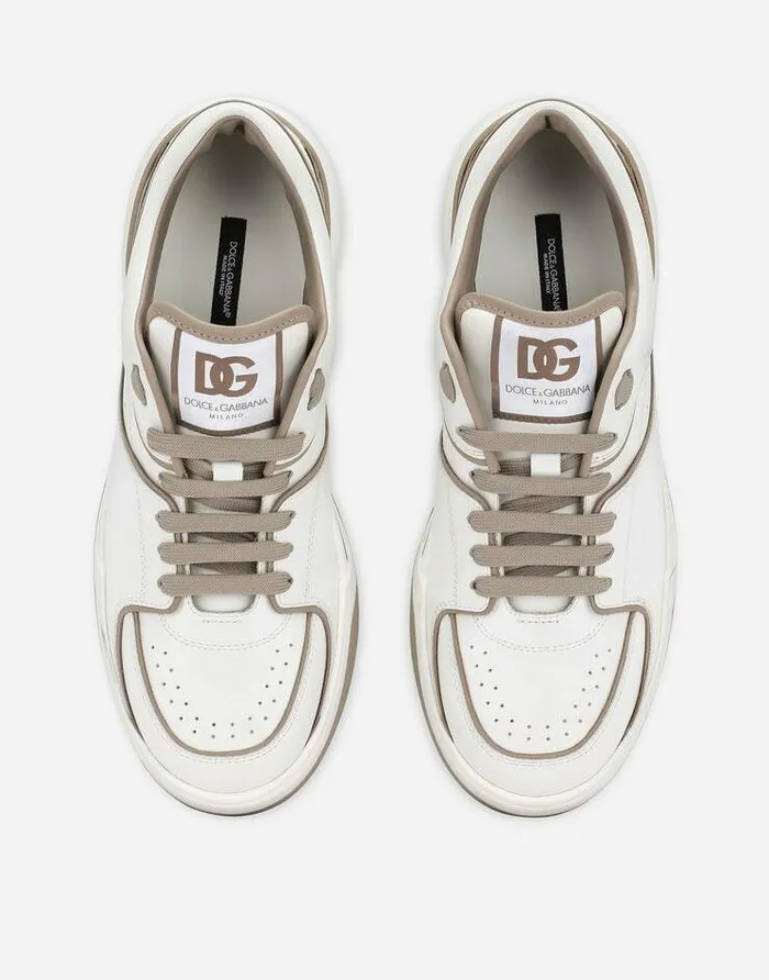 Dolce and Gabbana Sneakers Men Calfskin New Roma Sneakers White Dolce and Gabbana Sneakers Men Calfskin New Roma Sneakers White