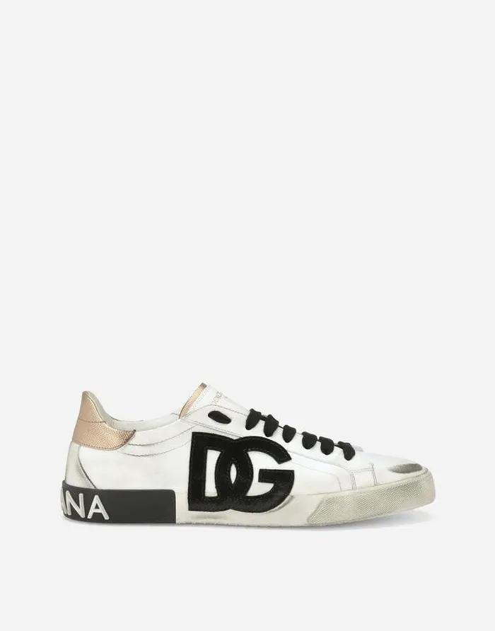 Dolce and Gabbana Sneakers Men Calfskin Portofino Vintage Sneakers Multicolor Dolce and Gabbana Sneakers Men Calfskin Portofino Vintage Sneakers Multicolor