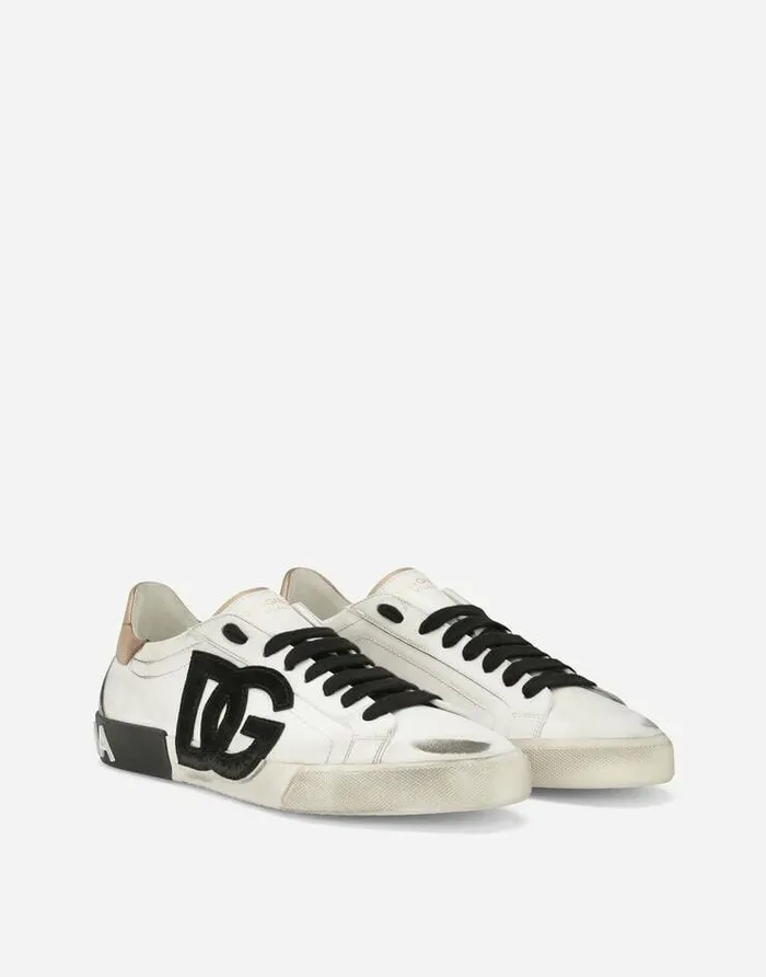 Dolce and Gabbana Sneakers Men Calfskin Portofino Vintage Sneakers Multicolor Dolce and Gabbana Sneakers Men Calfskin Portofino Vintage Sneakers Multicolor