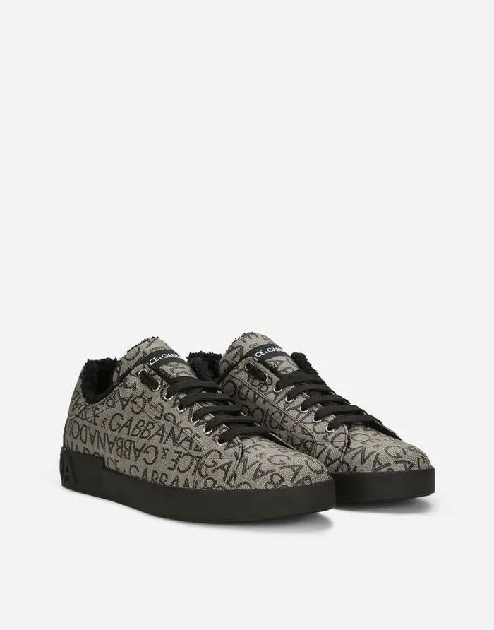 Dolce and Gabbana Sneakers Men Jacquard Portofino Sneakers Multicolor Dolce and Gabbana Sneakers Men Jacquard Portofino Sneakers Multicolor