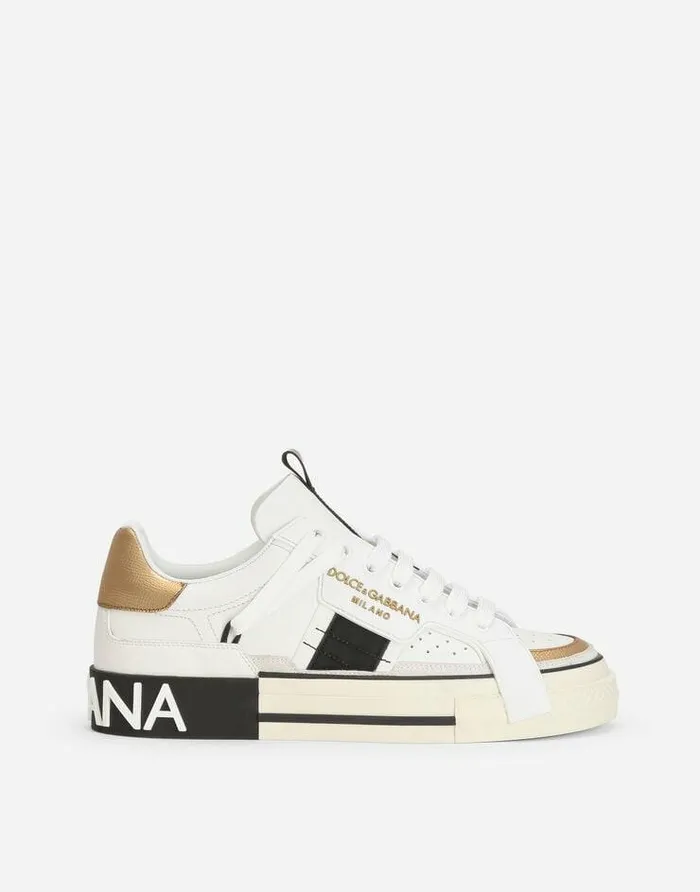 Dolce and Gabbana Sneakers Women Calfskin Custom 2Zero Sneakers Multicolor
