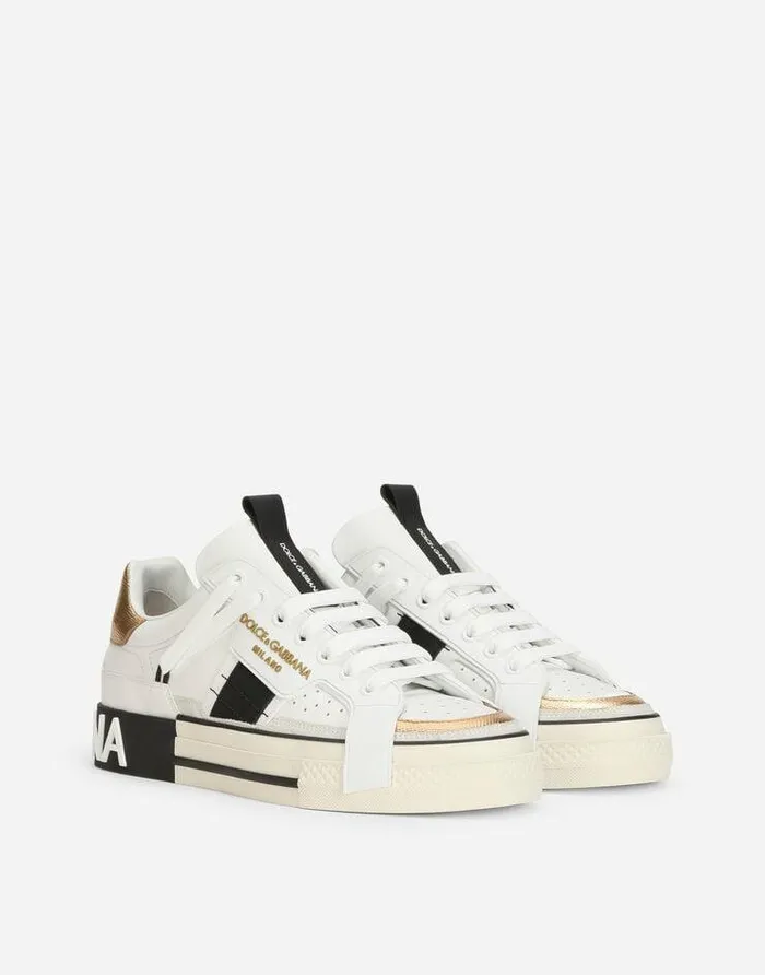 Dolce and Gabbana Sneakers Women Calfskin Custom 2Zero Sneakers Multicolor Dolce and Gabbana Sneakers Women Calfskin Custom 2Zero Sneakers Multicolor