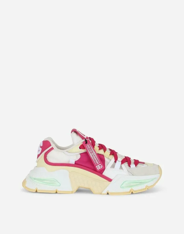 Dolce and Gabbana Sneakers Women Mixedmaterial Airmaster Sneakers Multicolor