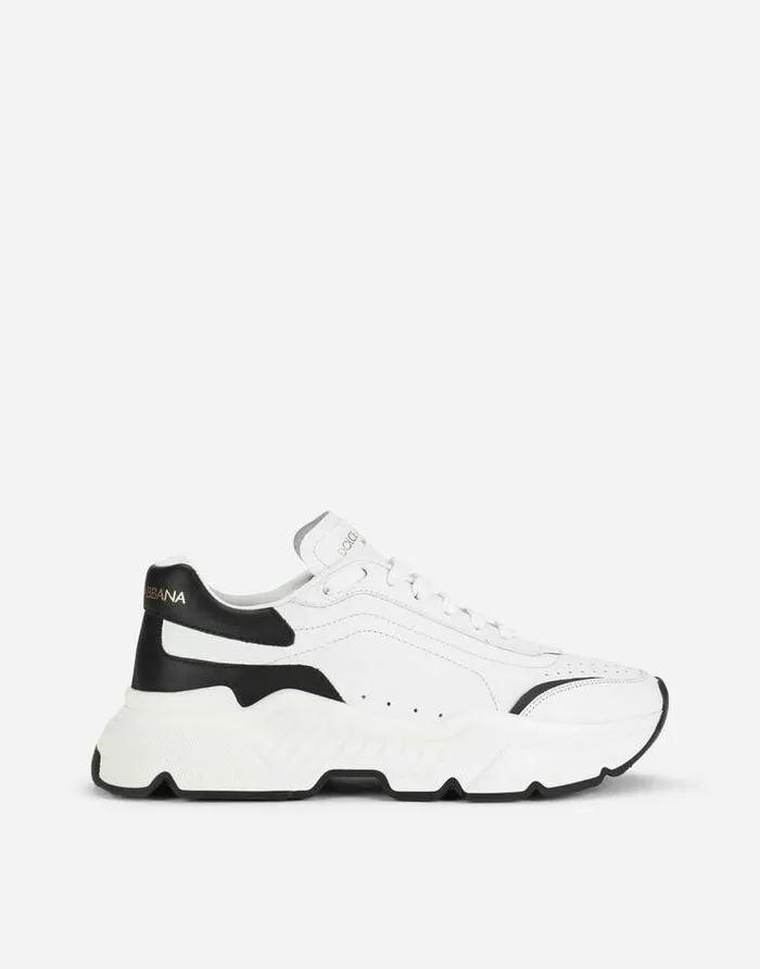 Dolce and Gabbana Sneakers Women Nappa Leather Daymaster Sneakers Whiteblack